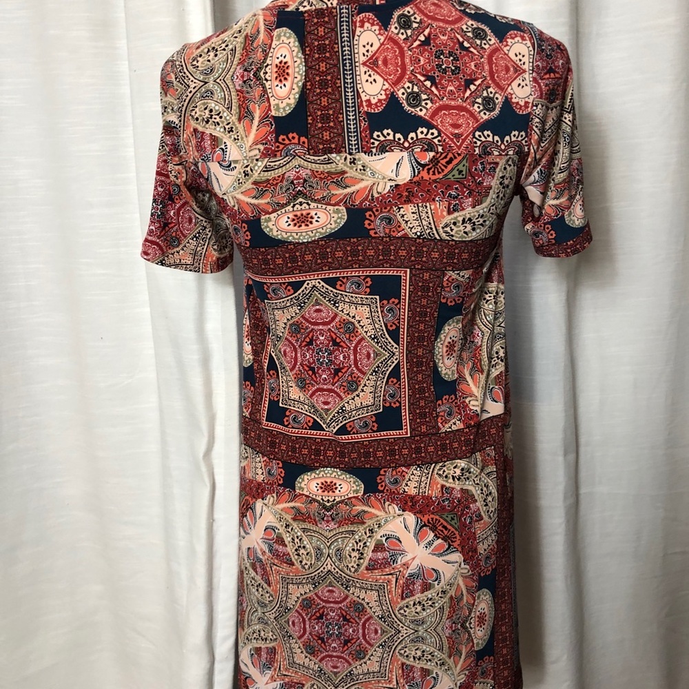 Bcbgeneration Patchwork Swing Dress Size Small - image 6